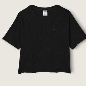 PINK Victoria's Secret Black Short Sleeve Tee